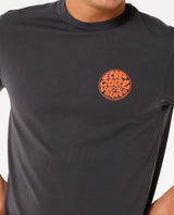 The Rip Curl Mens Wettie Icon T-Shirt in Washed Black