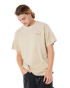 Medina Distressed T-Shirt in Khaki Sand