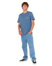 Sportline Badge T-Shirt in Bluefin