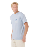 Artist Of The Search Ty Williams Coastline T-Shirt in Spray Blue