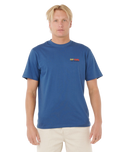 Surf Revival Lined Up T-Shirt in Light Navy