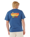 Surf Revival Lined Up T-Shirt in Light Navy