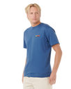 Surf Revival Lined Up T-Shirt in Light Navy