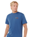 Surf Revival Lined Up T-Shirt in Light Navy