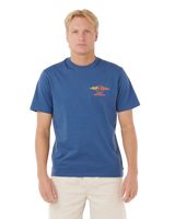 The Rip Curl Mens Surf Revival Decal T-Shirt in Light Navy