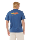 The Rip Curl Mens Surf Revival Decal T-Shirt in Light Navy