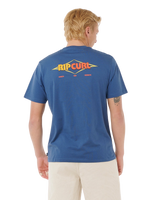 The Rip Curl Mens Surf Revival Decal T-Shirt in Light Navy