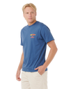 The Rip Curl Mens Surf Revival Decal T-Shirt in Light Navy