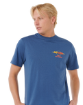 The Rip Curl Mens Surf Revival Decal T-Shirt in Light Navy