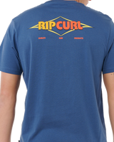 The Rip Curl Mens Surf Revival Decal T-Shirt in Light Navy