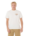 The Rip Curl Mens Surf Revival Decal T-Shirt in Bone