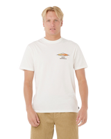 The Rip Curl Mens Surf Revival Decal T-Shirt in Bone