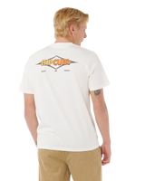The Rip Curl Mens Surf Revival Decal T-Shirt in Bone