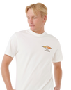 The Rip Curl Mens Surf Revival Decal T-Shirt in Bone
