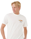 The Rip Curl Mens Surf Revival Decal T-Shirt in Bone
