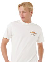 The Rip Curl Mens Surf Revival Decal T-Shirt in Bone
