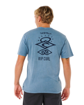 Search Icon T-Shirt in Bluefin