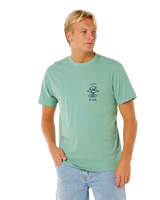 The Rip Curl Mens Search Icon T-Shirt in Aloe