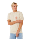 The Rip Curl Mens Search Icon T-Shirt in Vintage White