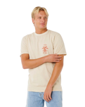 The Rip Curl Mens Search Icon T-Shirt in Vintage White