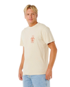 The Rip Curl Mens Search Icon T-Shirt in Vintage White