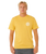 Pacific Rinse Circle T-Shirt in Ochre