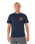 Pacific Rinse Circle T-Shirt in Dark Navy