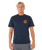 Pacific Rinse Circle T-Shirt in Dark Navy