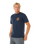 Pacific Rinse Circle T-Shirt in Dark Navy