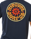 Pacific Rinse Circle T-Shirt in Dark Navy