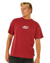 The Rip Curl Mens Inner Vision Spray T-Shirt in Merlot