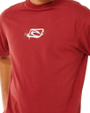 The Rip Curl Mens Inner Vision Spray T-Shirt in Merlot