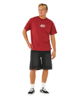 The Rip Curl Mens Inner Vision Spray T-Shirt in Merlot