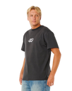 The Rip Curl Mens Inner Vision Spray T-Shirt in Washed Black