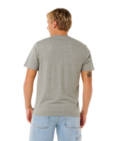 Easy Embroid T-Shirt in Grey Marle