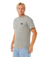 Easy Embroid T-Shirt in Grey Marle