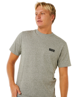 Easy Embroid T-Shirt in Grey Marle