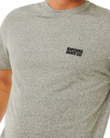Easy Embroid T-Shirt in Grey Marle