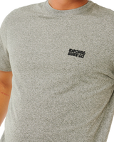 Easy Embroid T-Shirt in Grey Marle