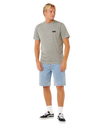 Easy Embroid T-Shirt in Grey Marle
