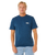 The Rip Curl Mens Easy Embroid T-Shirt in Navy Marle