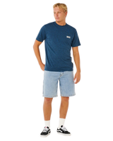 The Rip Curl Mens Easy Embroid T-Shirt in Navy Marle