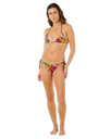 Carioca Revo Tie Side Cheeky Bikini Bottoms in Bloom