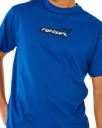 The Rip Curl Mens Inner Visions Blast Over T-Shirt in Electric Cobalt