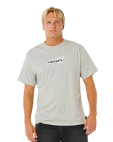 The Rip Curl Mens Inner Visions Blast Over T-Shirt in Grey Marle
