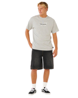 The Rip Curl Mens Inner Visions Blast Over T-Shirt in Grey Marle