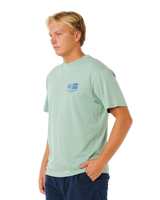 The Rip Curl Mens Pacific Rinse Glass Off T-Shirt in Aloe