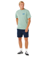 The Rip Curl Mens Pacific Rinse Glass Off T-Shirt in Aloe
