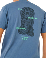 The Rip Curl Mens Search Sundial T-Shirt in Bluefin