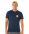 Pacific Rinse Stacked T-Shirt in Dark Navy